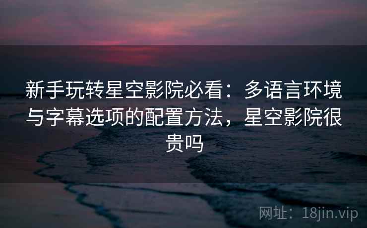 新手玩转星空影院必看：多语言环境与字幕选项的配置方法，星空影院很贵吗