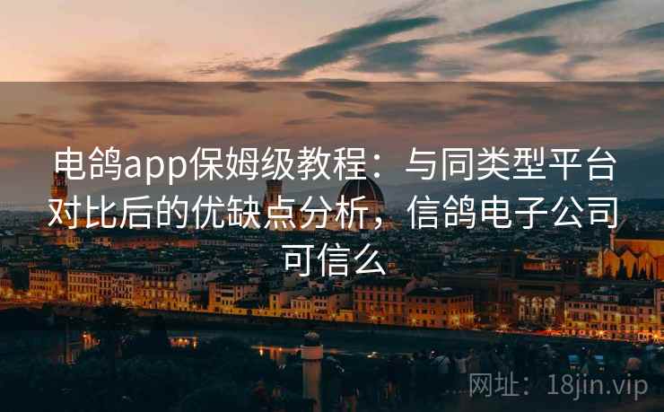 电鸽app保姆级教程:与同类型平台对比后的优缺点分析,信鸽电子公司可信么 电鸽app保姆级教程:与同类型平台对比后的优缺点分析,信鸽电子公司可信么