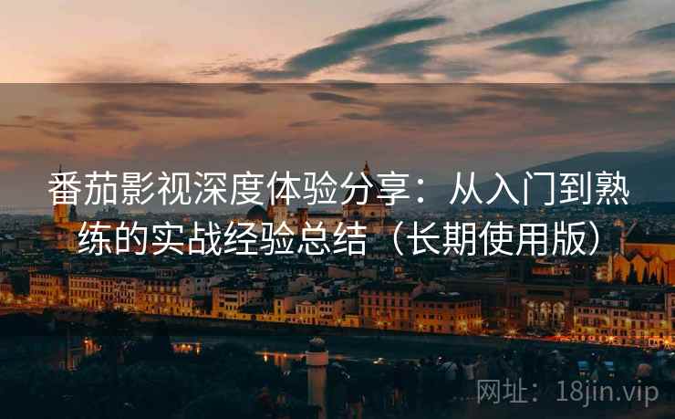番茄影视深度体验分享：从入门到熟练的实战经验总结（长期使用版）