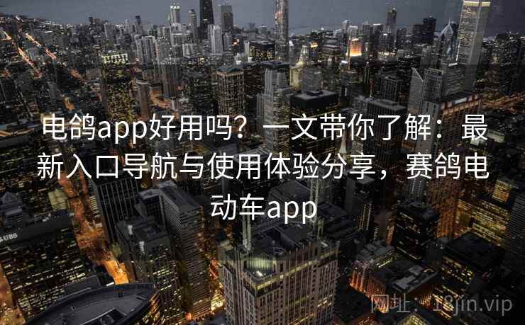 电鸽app好用吗？一文带你了解：最新入口导航与使用体验分享，赛鸽电动车app