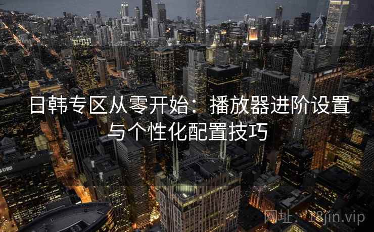 日韩专区从零开始：播放器进阶设置与个性化配置技巧