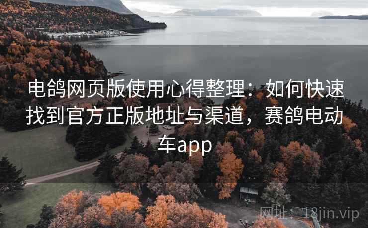 电鸽网页版使用心得整理：如何快速找到官方正版地址与渠道，赛鸽电动车app