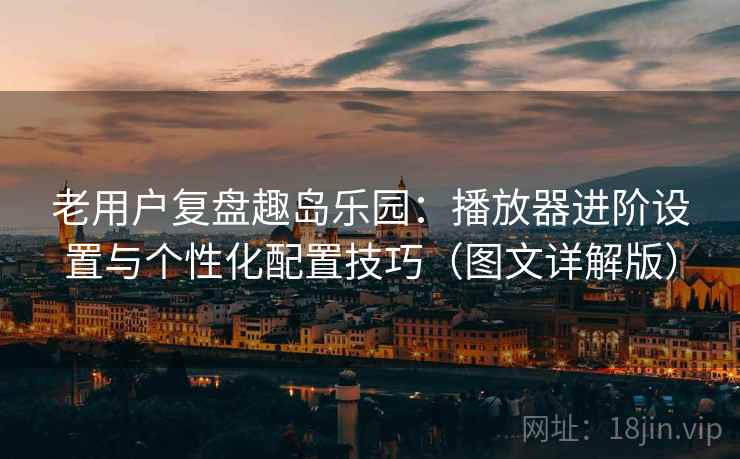 老用户复盘趣岛乐园:播放器进阶设置与个性化配置技巧(图文详解版)