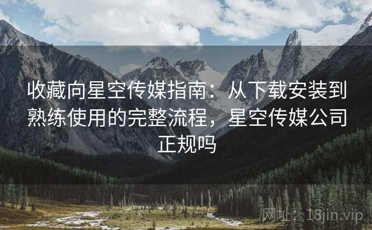 收藏向星空传媒指南：从下载安装到熟练使用的完整流程，星空传媒公司正规吗