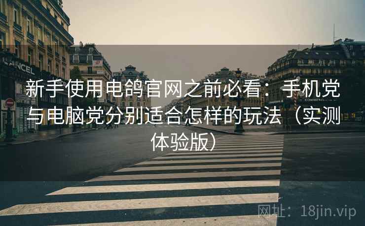 新手使用电鸽官网之前必看:手机党与电脑党分别适合怎样的玩法(实测体验版) 新手使用电鸽官网之前必看:手机党与电脑党分别适合怎样的玩法(实测体验版)