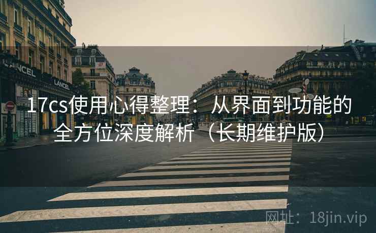 17cs使用心得整理：从界面到功能的全方位深度解析（长期维护版）