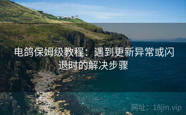 电鸽保姆级教程:遇到更新异常或闪退时的解决步骤 电鸽保姆级教程:遇到更新异常或闪退时的解决步骤